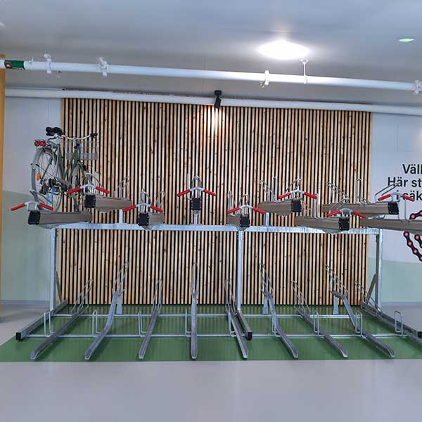 Fietsparkeren fietsenrek dubbellaags etagerekken