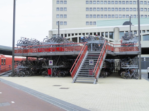 fietsparkeren fietsenrek etage FalcoLevel Premium+ fietsflat