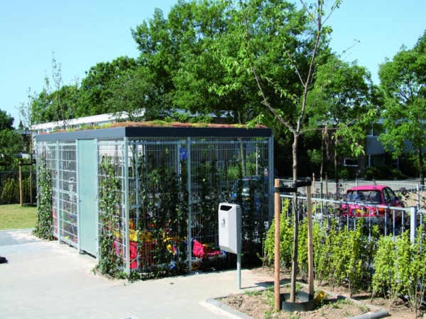 26725 overkapping speelgoedberging sedum dak brede school
