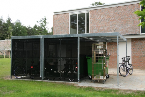 overkapping fietsenstalling fietsoverkapping afdak containeropslag FalcoLok