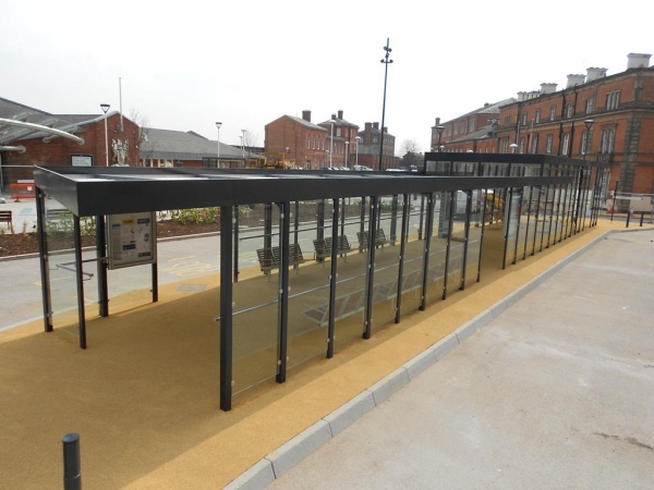 overkapping fietsoverkapping bushalte fietsparkeren fietsenrek straatmeubilair 