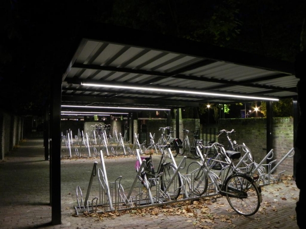 fietsoverkapping fietsenstalling verlichting fietsparkeren FalcoSpan Venray