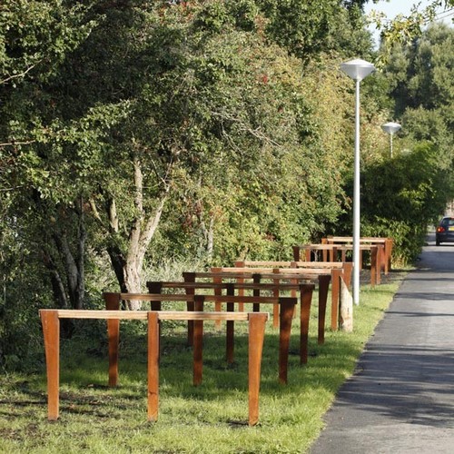 Robuuste fietsparkeerbeugels in Alphen aan de Rijn