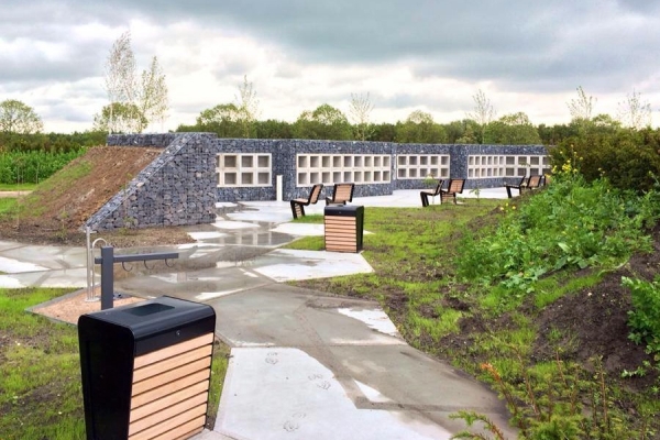 Straatmeubilair FalcoLinea op voormalig baggerdepot