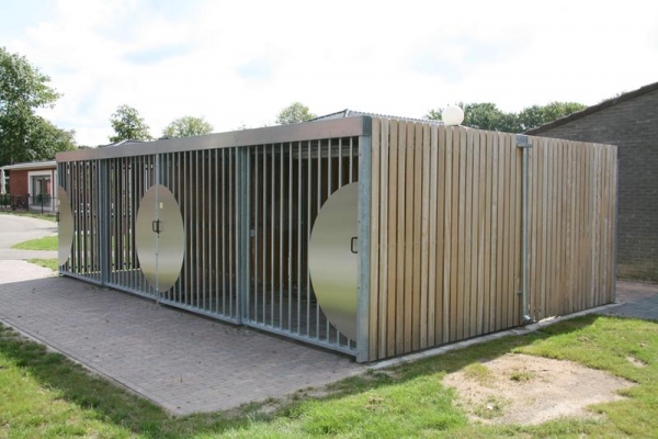 Fietsenbergingen met schuifdeuren voor Eckartdal Lunet Eindhoven