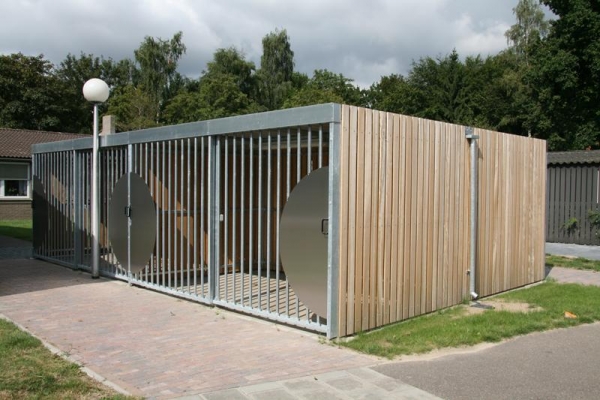 Fietsenbergingen met schuifdeuren voor Eckartdal Lunet Eindhoven