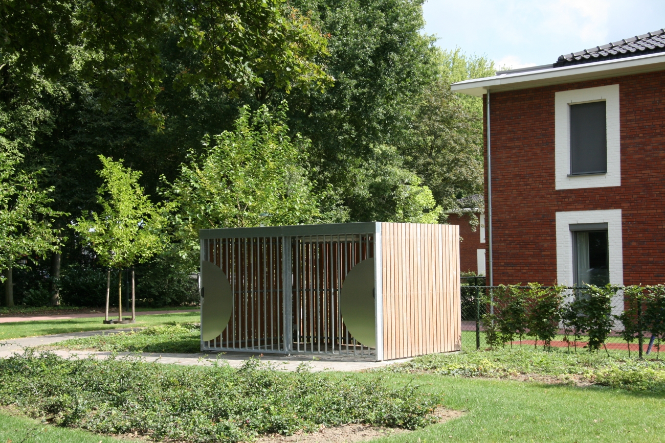Fietsenbergingen met schuifdeuren voor Eckartdal Lunet Eindhoven