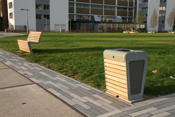 Falco straatmeubilair voor bedrijvenpark Novio Tech