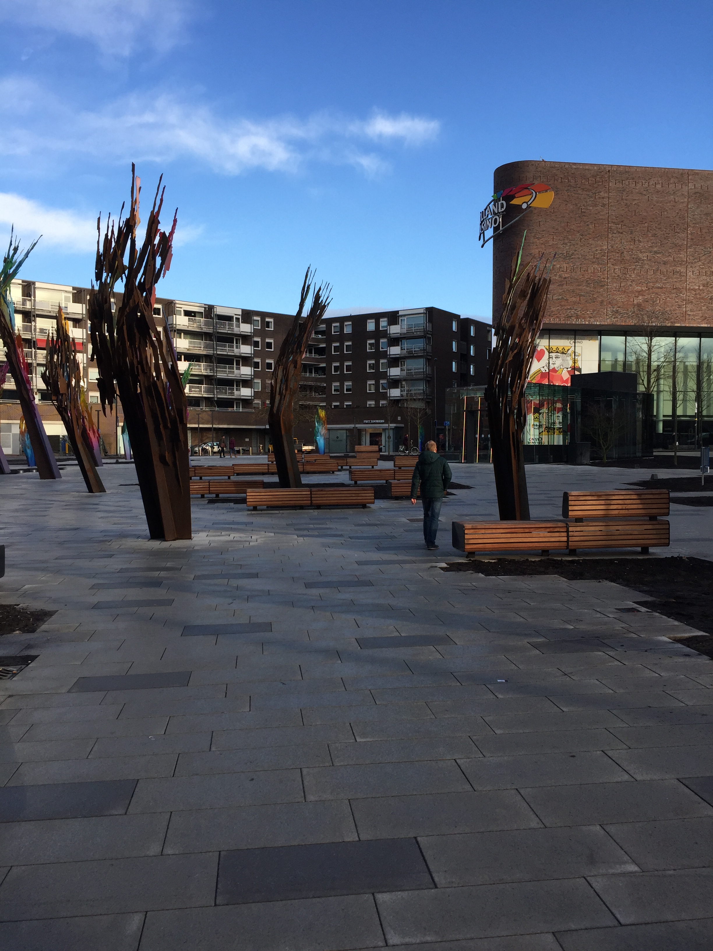 Origineel Falco straatmeubilair onderdeel van kunstwerk