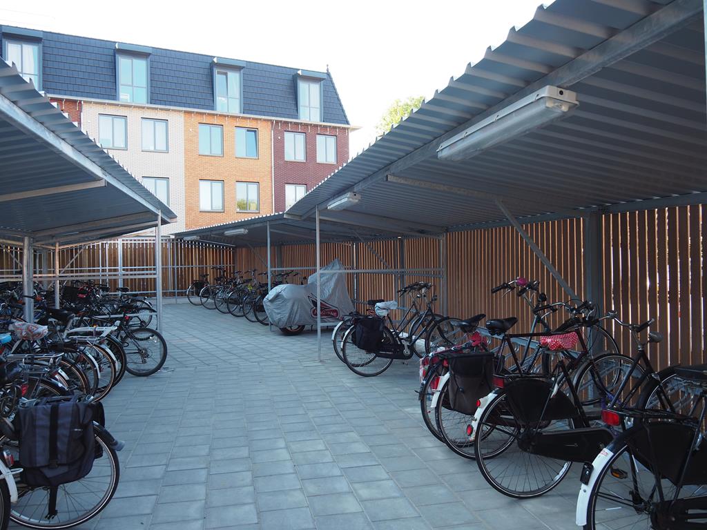 Fietsparkeeroplossing voor studentencomplex