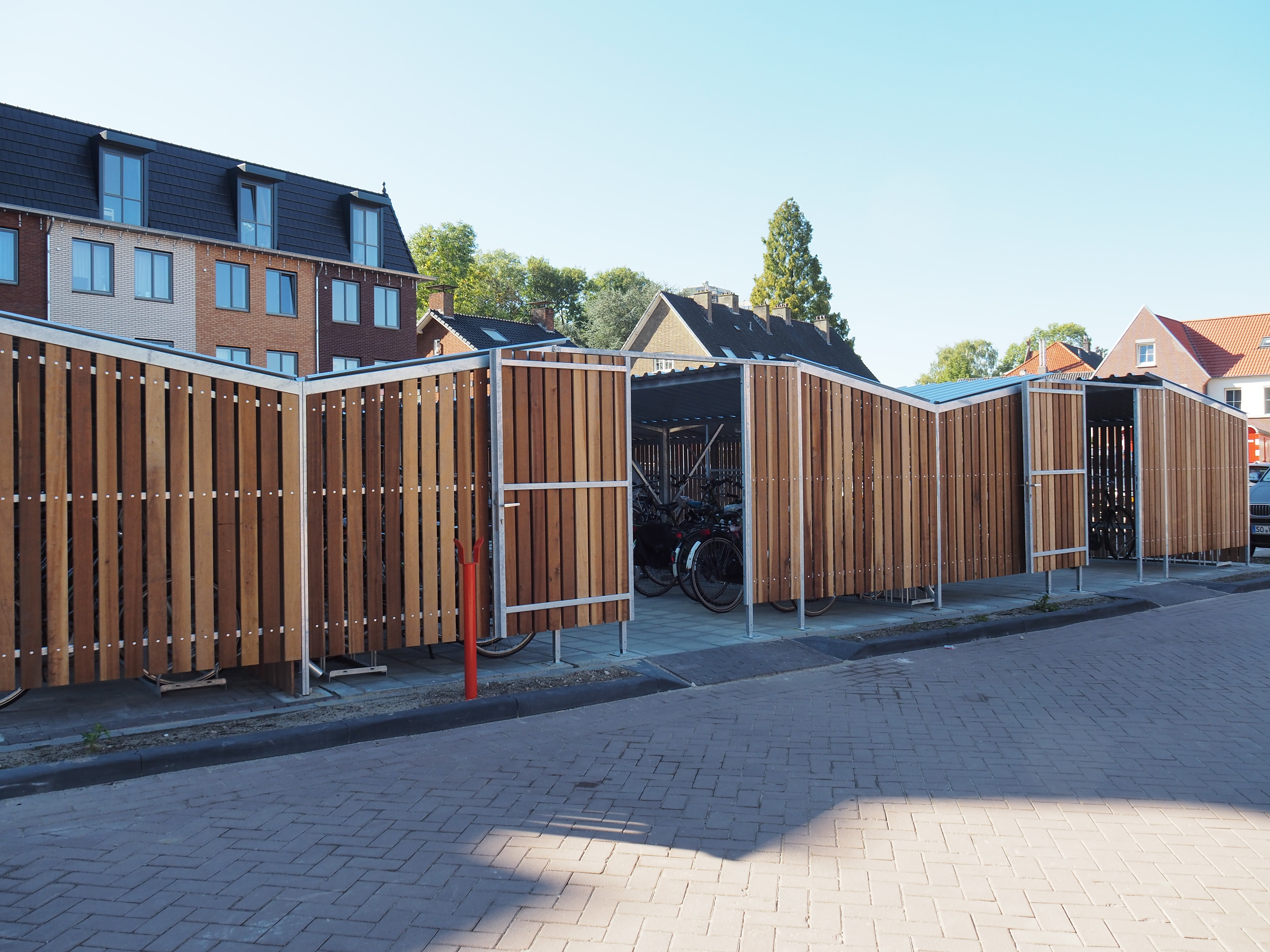 Fietsparkeeroplossing voor studentencomplex