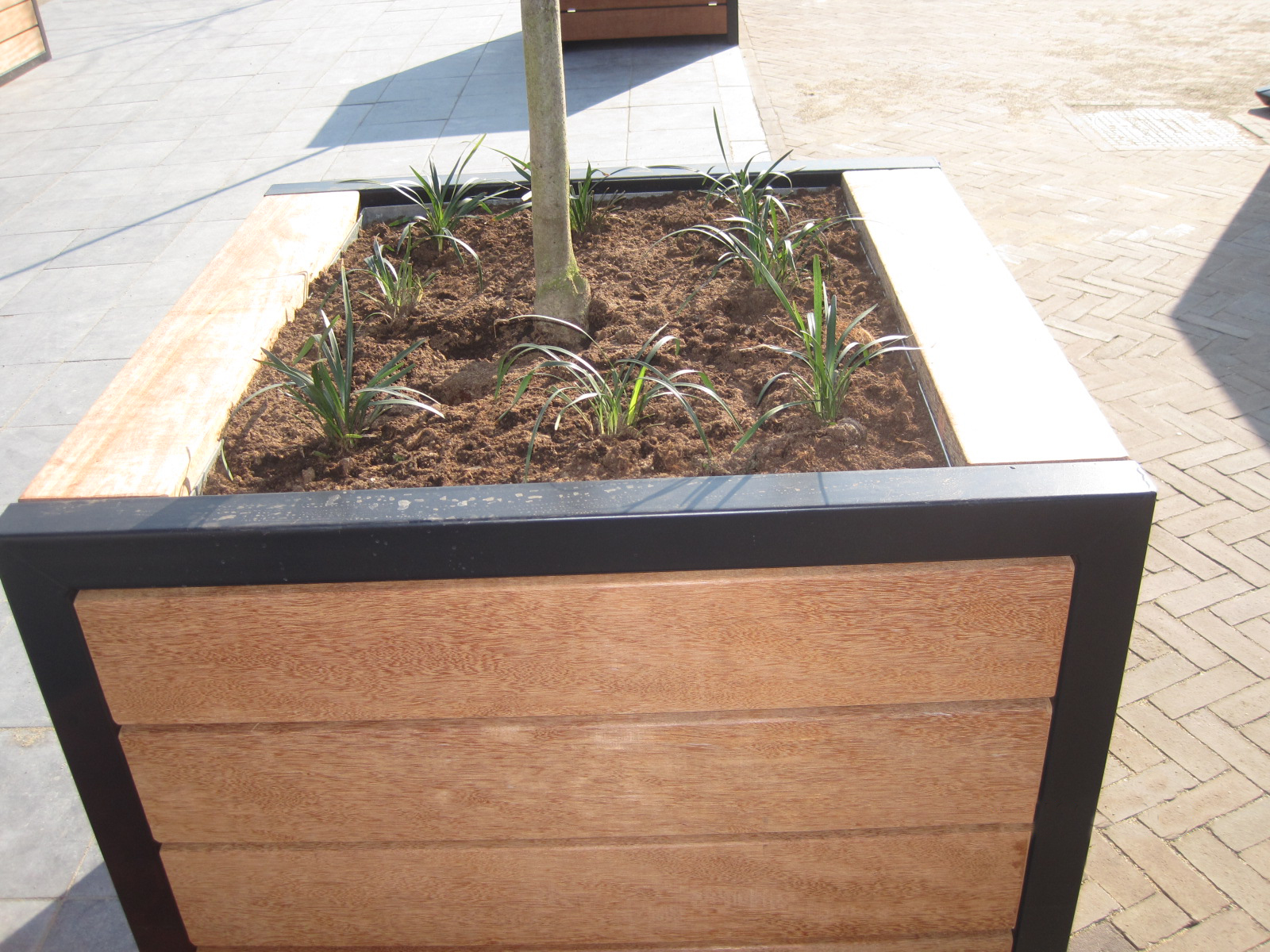 Falco plantenbakken in centrum Eijsden