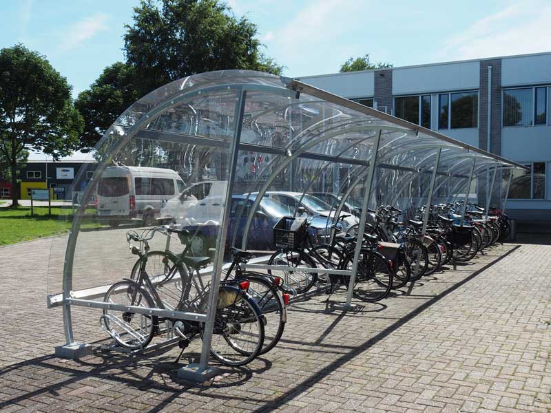 Transparante fietsenstalling bij RIBW Groep Overijssel