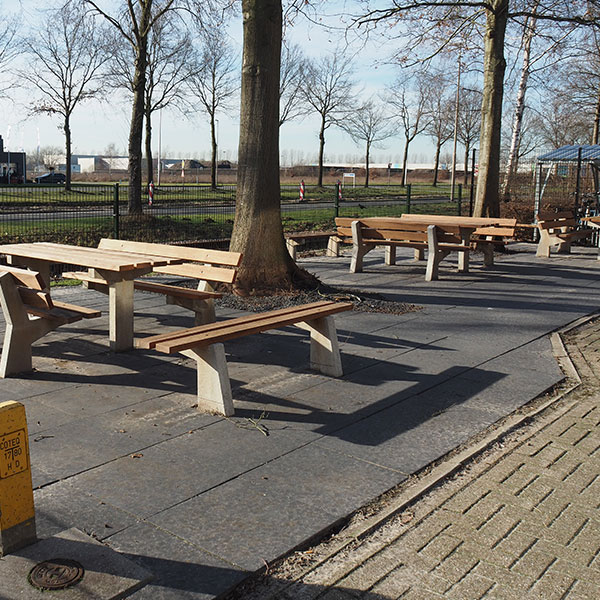 91633 overkappingen straatmeubilair buitenbank picknickset