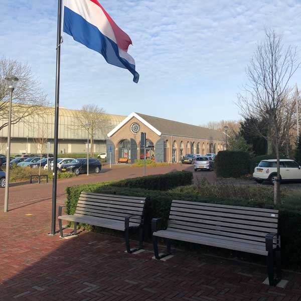 Relaxen op het Cultuurplein in Hellevoetsluis