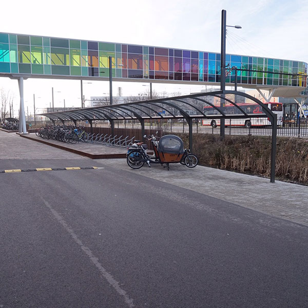 97579 fietsoverkapping fietsenrek overkapping etagerekken dubbellaags fietsparkeren