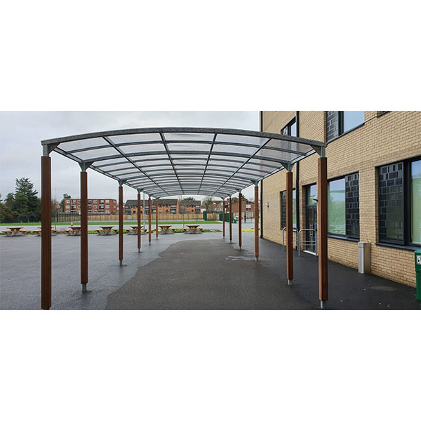 Fietsparkeren fietsoverkapping campus droogloop