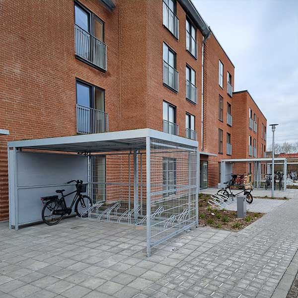 Slim en stijlvol fietsparkeren voor Deens appartementencomplex