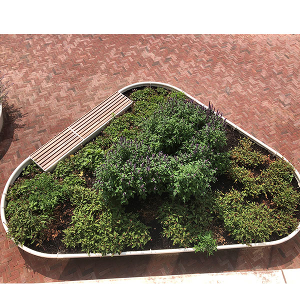 124111 124108 fietsparkeren fietsoverkapping fietsenrek straatmeubilair afvalbak plantenbak  buitenbank