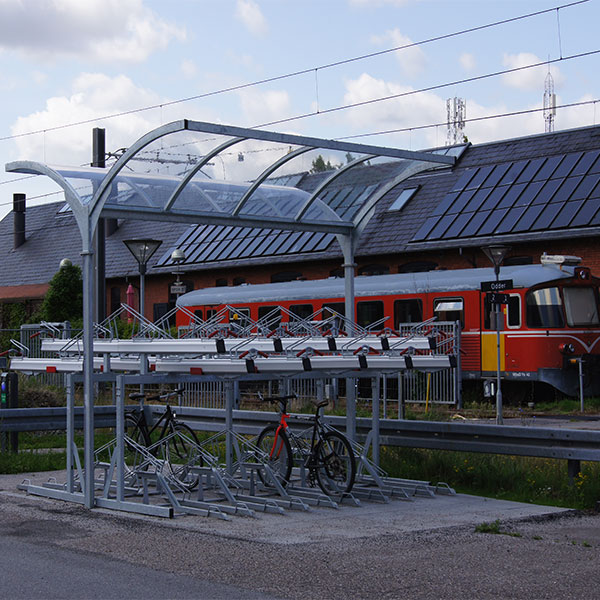 fietsparkeren fietsoverkapping fietsenstalling etagefietsenrek dubbellaags parkeren