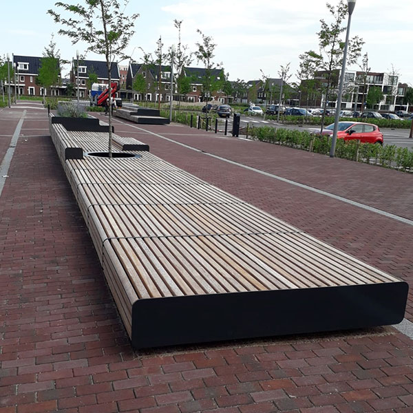 100297 straatmeubilair modulaire zitbank buitenbank plantenbak