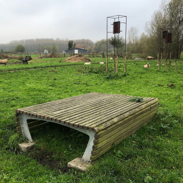 100180 straatmeubilair buitenbank stoel