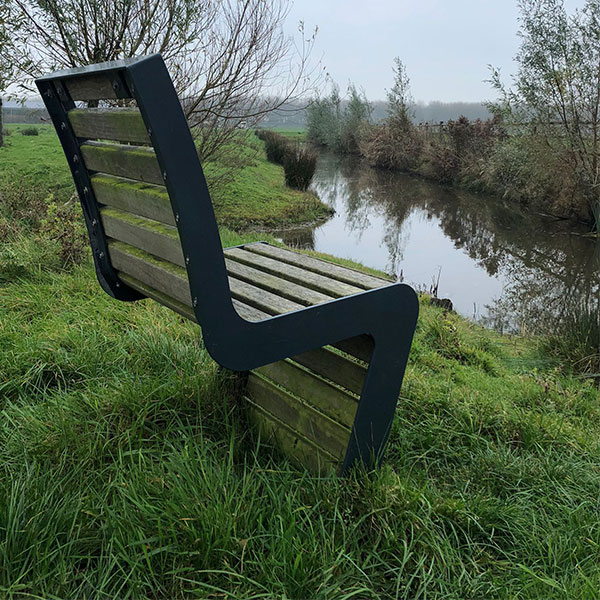 100180 straatmeubilair buitenbank stoel