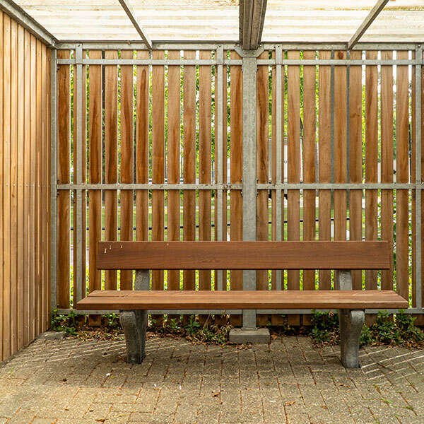 overkapping straatmeubilair buitenbank zitbank