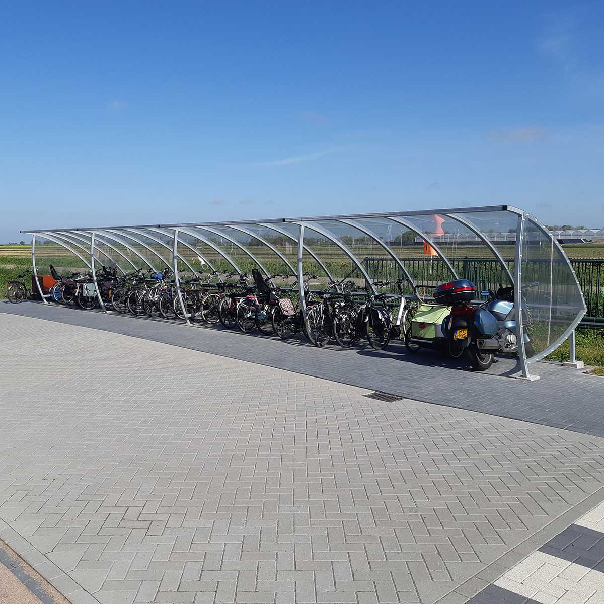 100874 fietsoverkapping fietsparkeren fietsenrek fietsenstalling