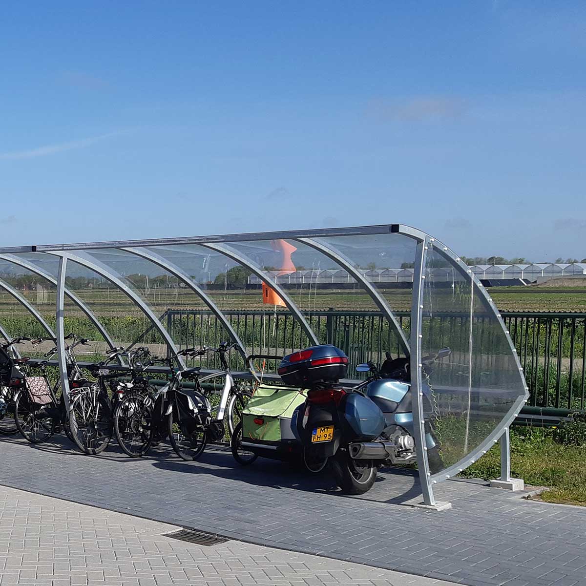 100874 fietsoverkapping fietsparkeren fietsenrek fietsenstalling