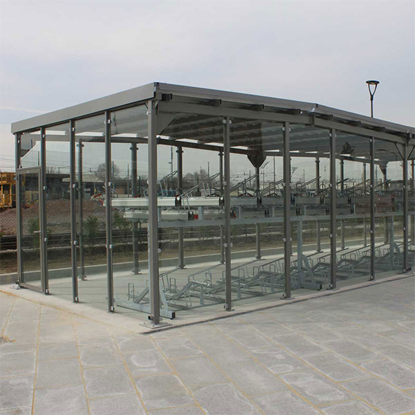 overkapping etage fietsparkeren fietsenstalling