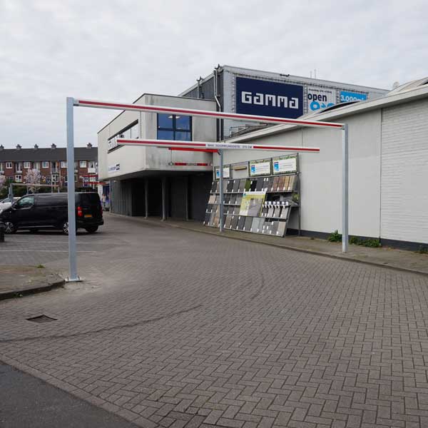 Hoogtebegrenzer bij de Gamma, Utrecht