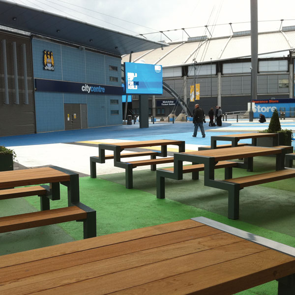 picknickset straatmeubilair buitenbank zitbank picknickset FalcoBloc Manchester United