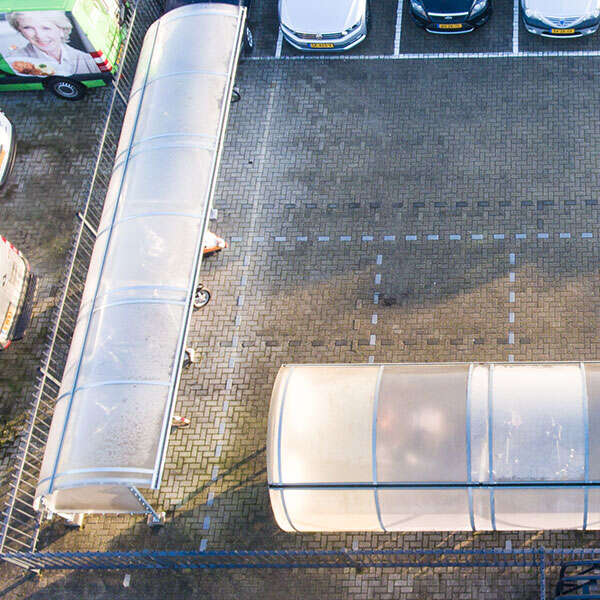 klant overkapping carport berging