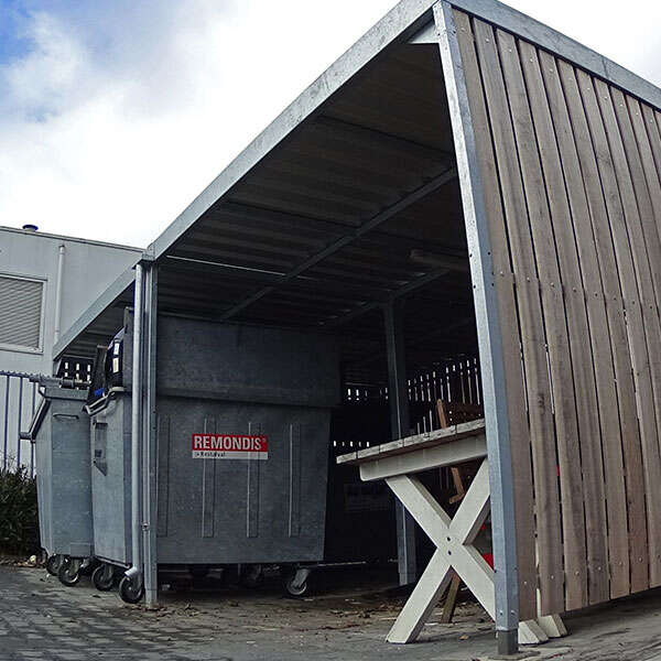 klant overkapping carport berging