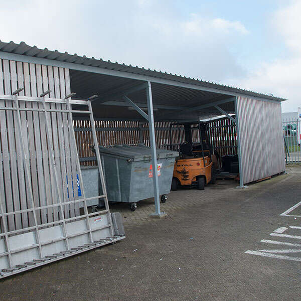 klant overkapping carport berging