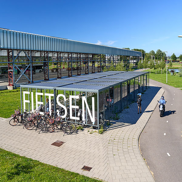 overkapping fietsparkeren fietsoverkapping schiphol