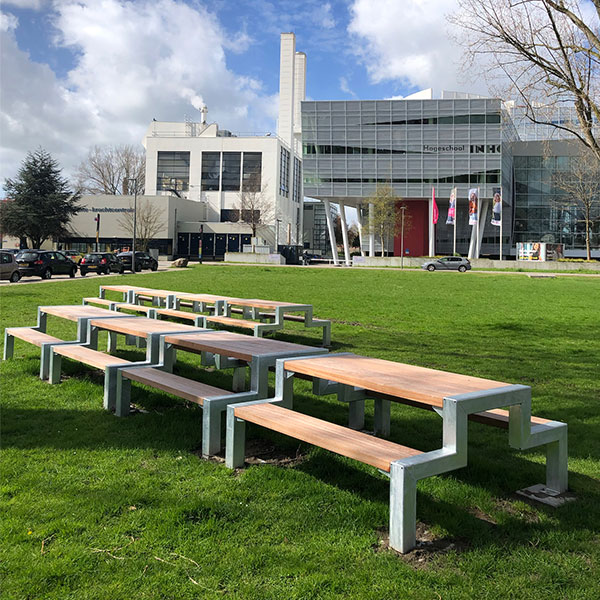 127170 straatmeubilair picknickset buitenbank zitbank