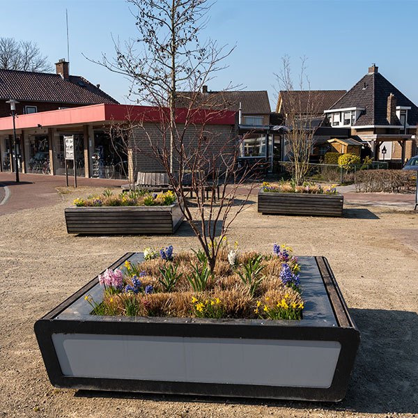 97495 straatmeubilair zitbank plantenbak