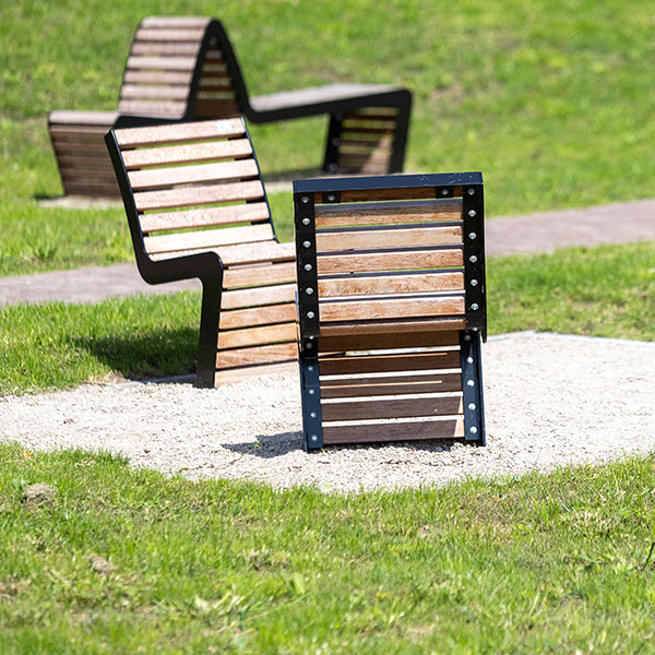 Falco straatmeubilair in stadstuin centrum Almelo