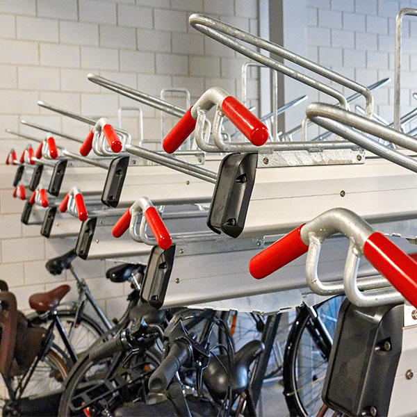 110427 fietsparkeren etagerekken fietsenrek dubbellaags