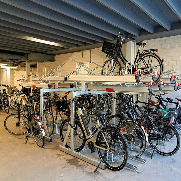 110427 fietsparkeren etagerekken fietsenrek dubbellaags
