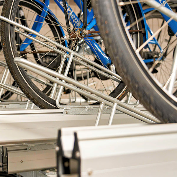 110427 fietsparkeren etagerekken fietsenrek dubbellaags