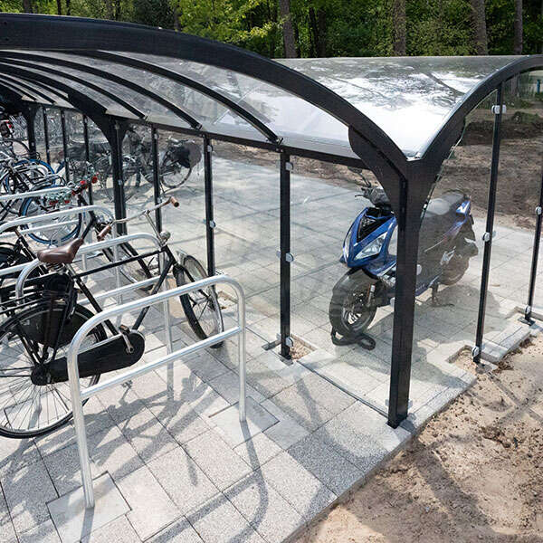 fietsparkeren fietsenrek fietsoverkapping fietsaanleunbeugels