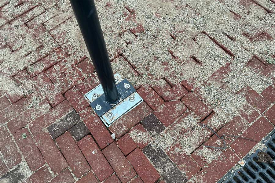 142641 fietsparkeren uitneembaar fietsaanleunbeugel