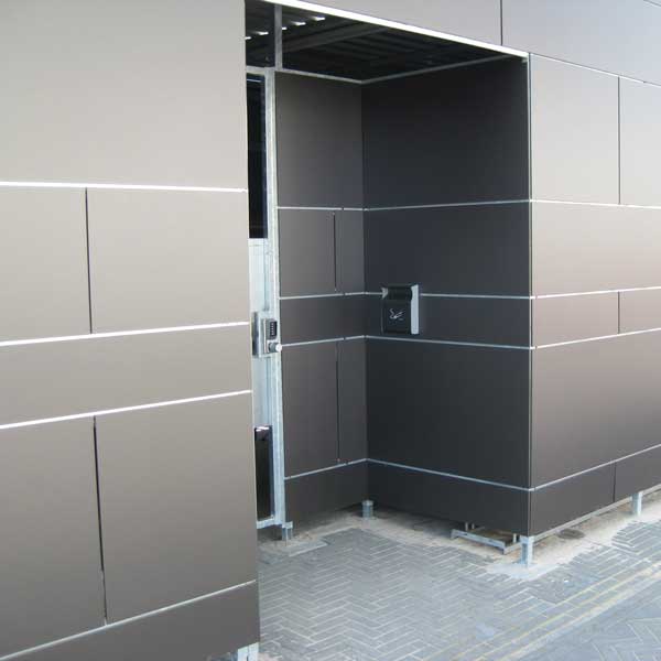 fietsenstalling fietsoverkapping fietsparkeren FalcoLok Rabobank Trespa