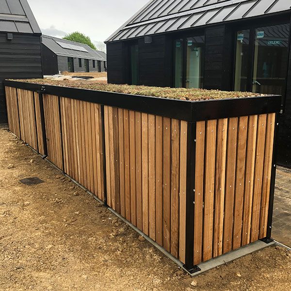 101650 overkapping fietsoverkapping groendak sedum