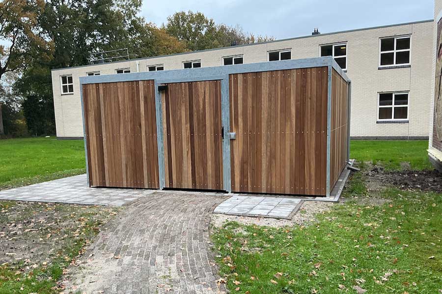  141455 fietsparkeren fietsoverkapping scootmobielstalling