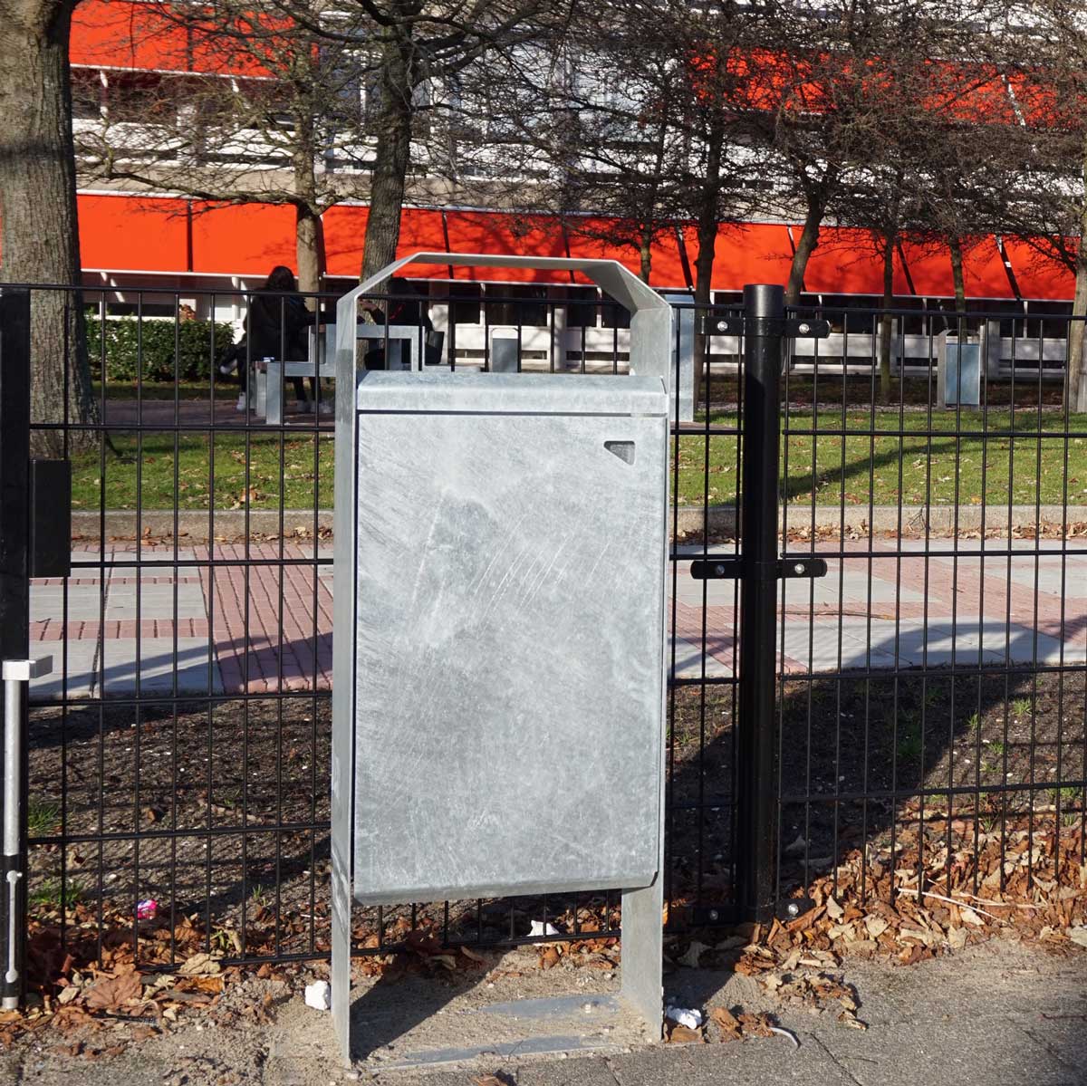 97957 straatmeubilair afvalbak picknickset zitbank