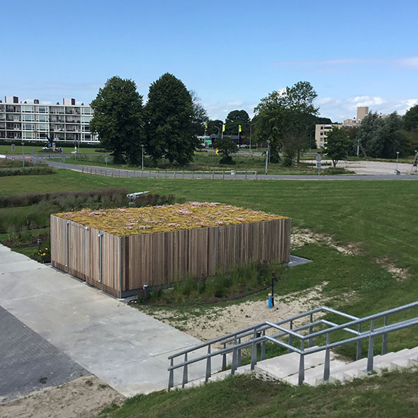 110719  overkapping berging fietsparkeren groendak sedum